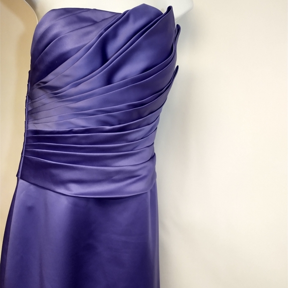 Modern Maids Collection A-line Maxi-Length Prom Wedding Party Dress Size 10 - Picture 2 of 11